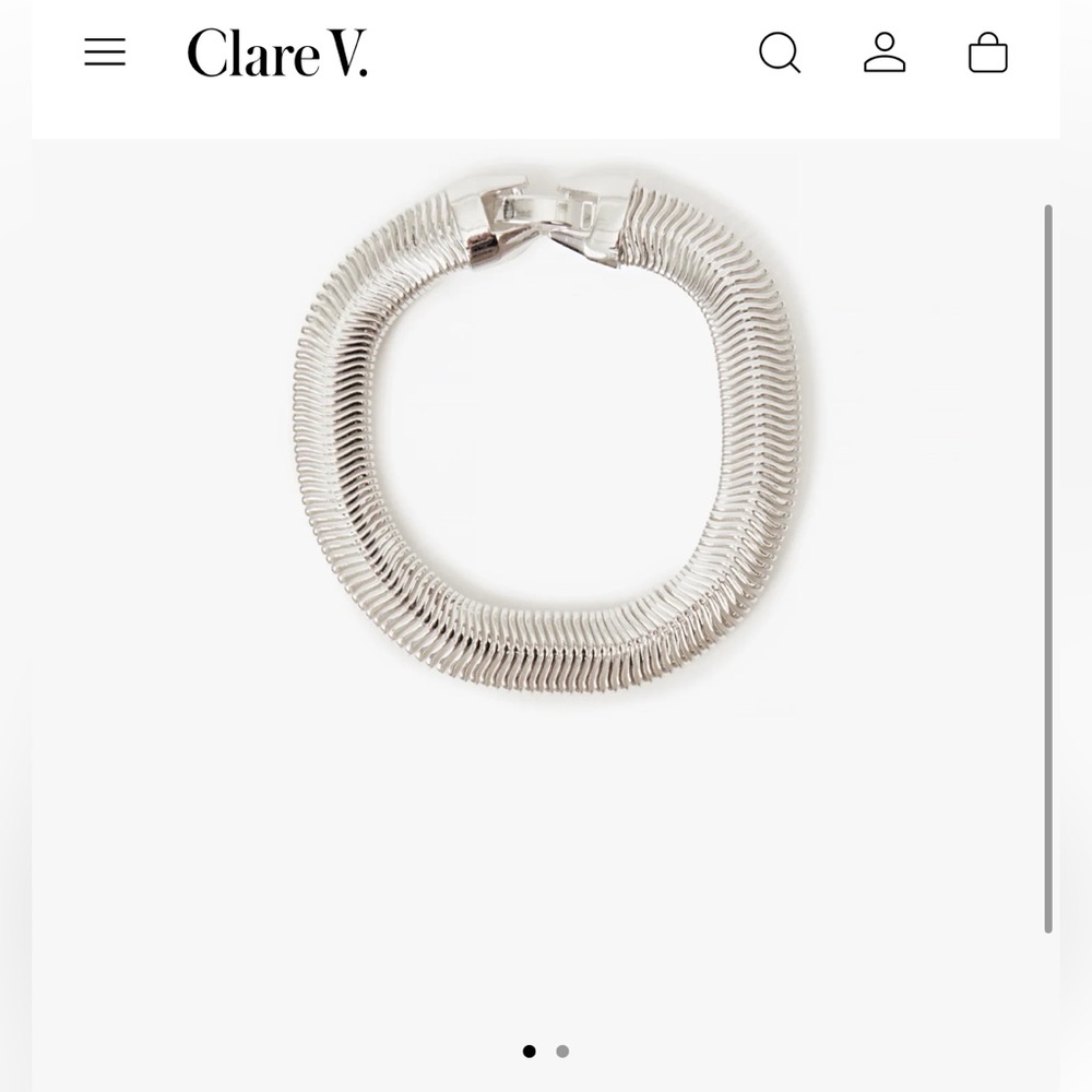 Clare V Silver Bracelet